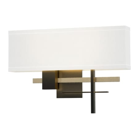 A large image of the Hubbardton Forge 206350 Black / Soft Gold / Natural Anna