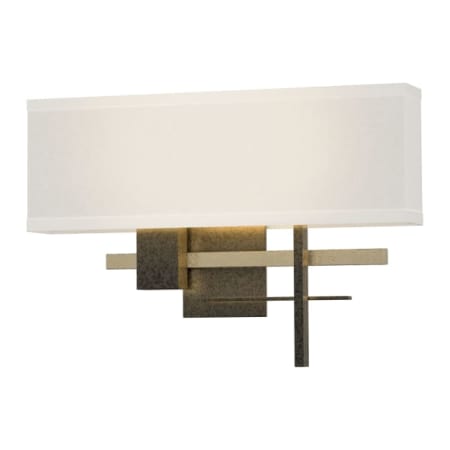 A large image of the Hubbardton Forge 206350 Natural Iron / Soft Gold / Flax