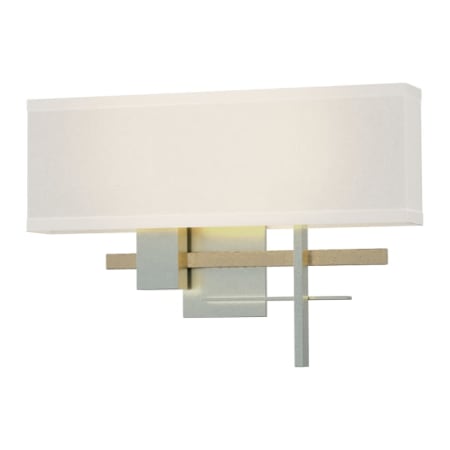 A large image of the Hubbardton Forge 206350 Vintage Platinum / Soft Gold / Flax