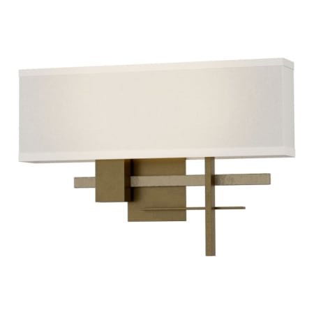 A large image of the Hubbardton Forge 206350 Soft Gold / Soft Gold / Flax