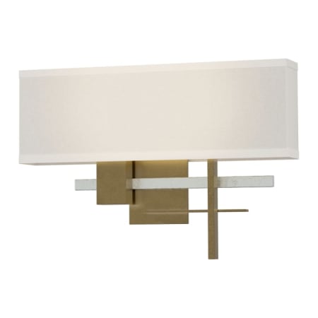 A large image of the Hubbardton Forge 206350 Soft Gold / Vintage Platinum / Flax