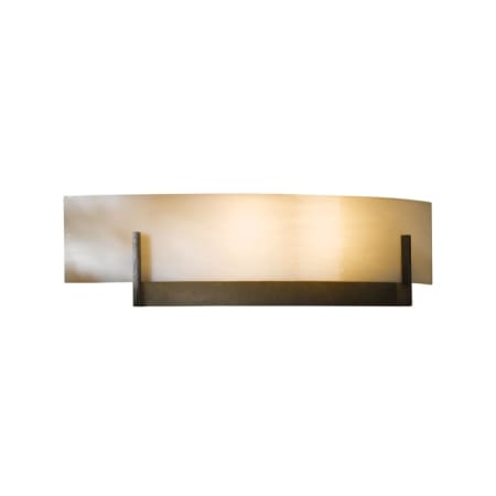 A large image of the Hubbardton Forge 206401 Dark Smoke / White Art