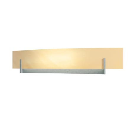 A large image of the Hubbardton Forge 206410 Vintage Platinum / Amber Swirl