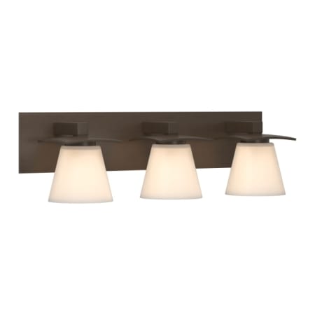 A large image of the Hubbardton Forge 206603 Bronze / Opal