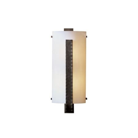 A large image of the Hubbardton Forge 206729 Dark Smoke / White Art