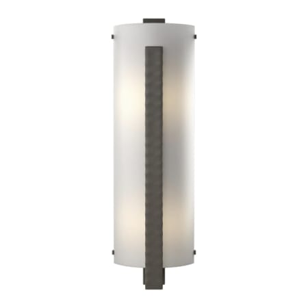 A large image of the Hubbardton Forge 206730 Dark Smoke / White Art