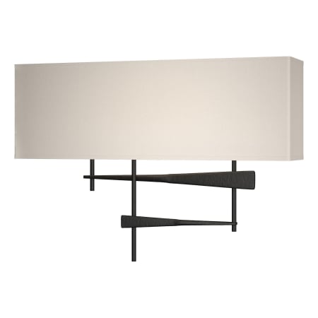 A large image of the Hubbardton Forge 207675 Black / Flax