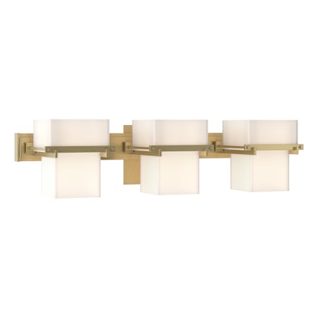 A large image of the Hubbardton Forge 207833 Modern Brass / Opal
