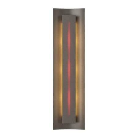 A large image of the Hubbardton Forge 217635 Dark Smoke / Red