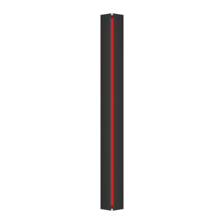 A large image of the Hubbardton Forge 217651 Black / Acrylic Red