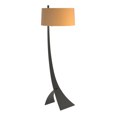 A large image of the Hubbardton Forge 232666 Black / Doeskin Suede
