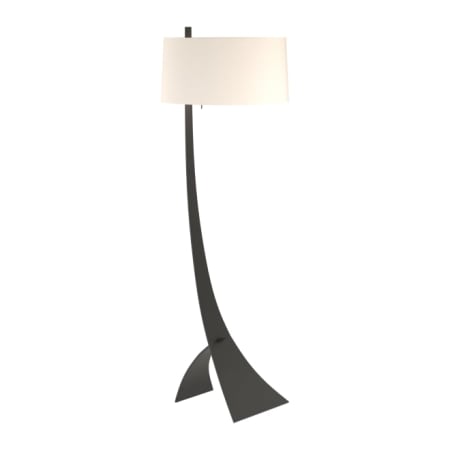 A large image of the Hubbardton Forge 232666 Black / Flax