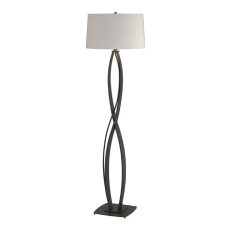 A large image of the Hubbardton Forge 232686 Black / Flax