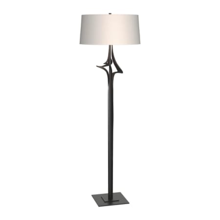 A large image of the Hubbardton Forge 232810 Black / Flax