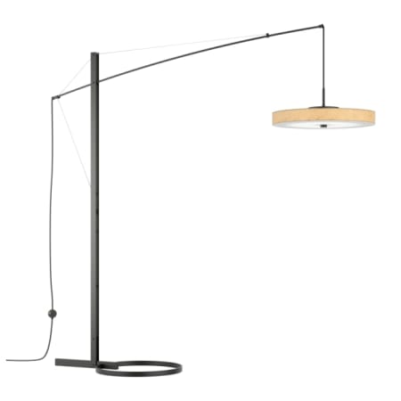 A large image of the Hubbardton Forge 234510 Black / Cork