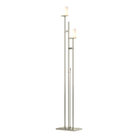 A large image of the Hubbardton Forge 234903 Sterling / Opal Glass