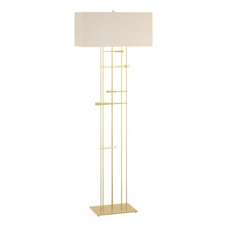 A large image of the Hubbardton Forge 237670 Modern Brass / Flax