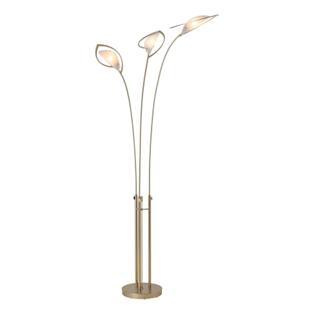 A large image of the Hubbardton Forge 241105 Modern Brass / Frosted