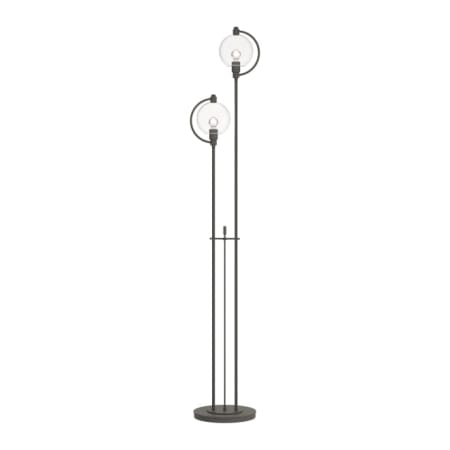 A large image of the Hubbardton Forge 242210 Natural Iron / Clear