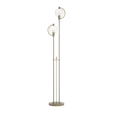 A large image of the Hubbardton Forge 242210 Soft Gold / Clear