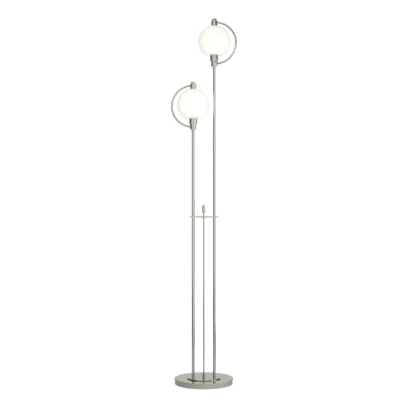 A large image of the Hubbardton Forge 242210 Sterling / Opal Glass