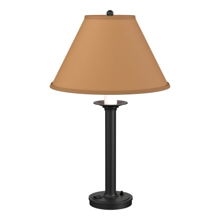 A large image of the Hubbardton Forge 262072 Black / Doeskin Suede