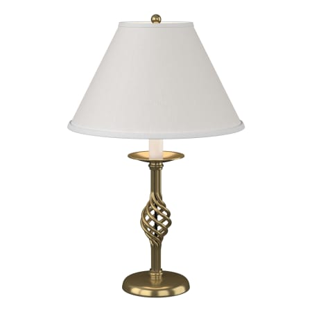 A large image of the Hubbardton Forge 265001 Modern Brass / Natural Anna
