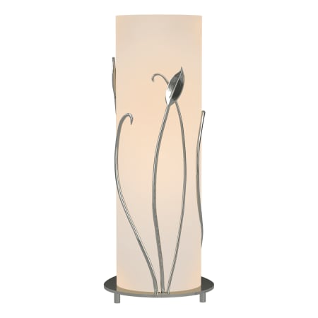 A large image of the Hubbardton Forge 266792 Sterling / Opal Glass