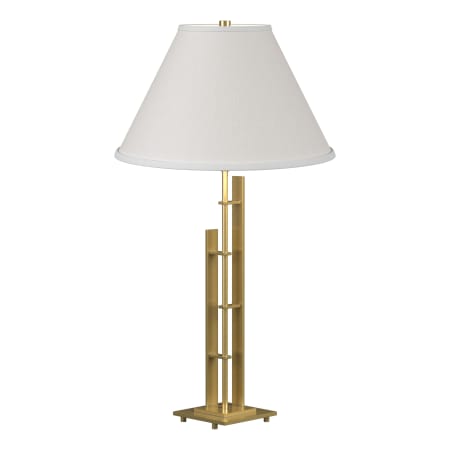 A large image of the Hubbardton Forge 268421 Modern Brass / Natural Anna