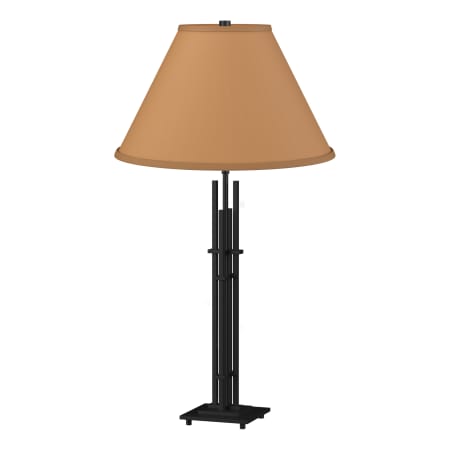 A large image of the Hubbardton Forge 269411 Black / Doeskin Suede
