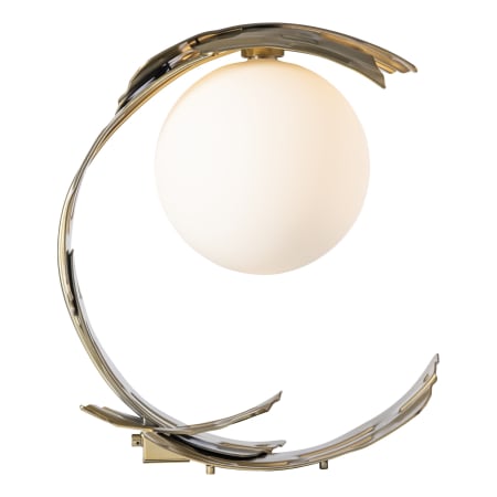 A large image of the Hubbardton Forge 272111 Modern Brass / Opal