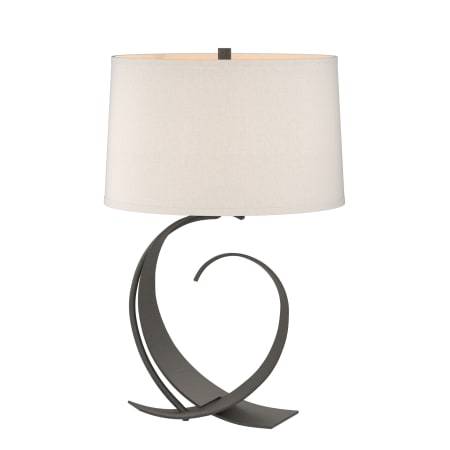 A large image of the Hubbardton Forge 272674 Natural Iron / Flax