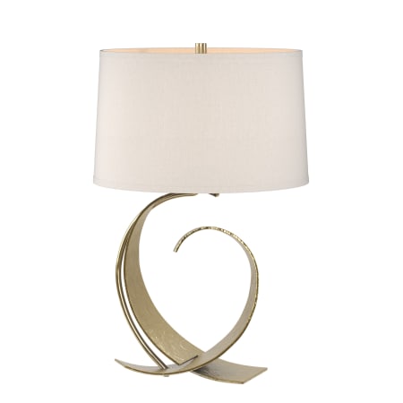 A large image of the Hubbardton Forge 272674 Modern Brass / Flax
