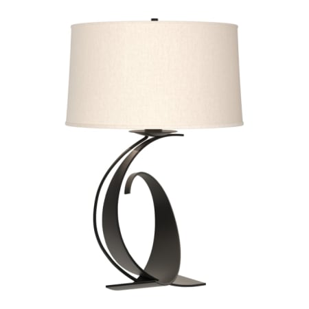 A large image of the Hubbardton Forge 272678 Black / Flax