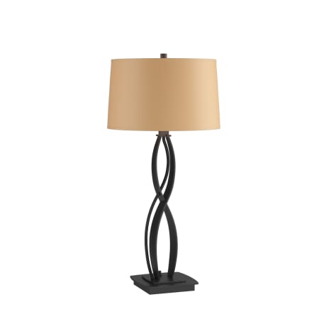 A large image of the Hubbardton Forge 272686 Black / Doeskin Suede