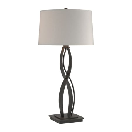 A large image of the Hubbardton Forge 272687 Black / Flax