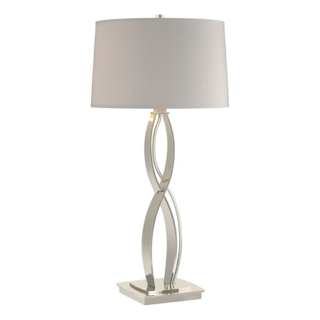 A large image of the Hubbardton Forge 272687 Sterling / Flax