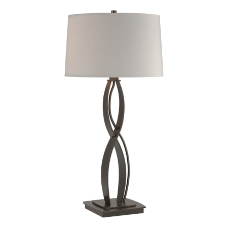 A large image of the Hubbardton Forge 272687 Oil Rubbed Bronze / Flax
