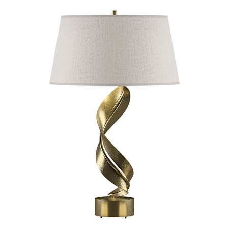 A large image of the Hubbardton Forge 272920 Modern Brass / Flax