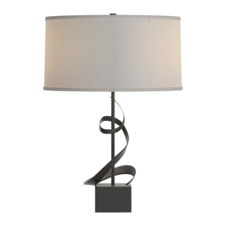 A large image of the Hubbardton Forge 273030 Black / Flax