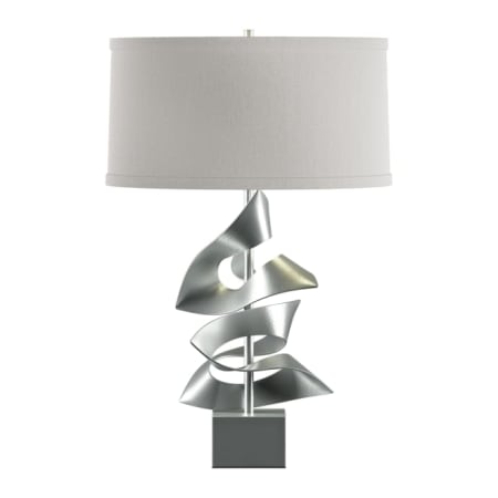 A large image of the Hubbardton Forge 273050 Vintage Platinum / Flax