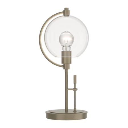 A large image of the Hubbardton Forge 274120 Soft Gold / Clear