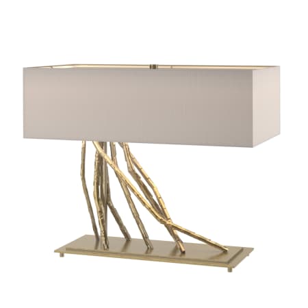 A large image of the Hubbardton Forge 277660 Modern Brass / Flax