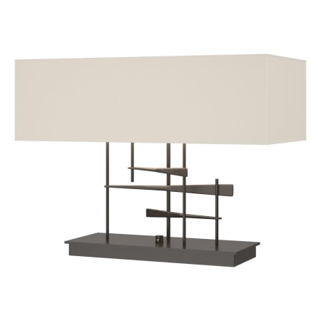 A large image of the Hubbardton Forge 277670 Oil Rubbed Bronze / Flax