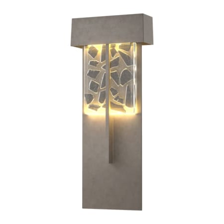 A large image of the Hubbardton Forge 302518 Coastal Burnished Steel / Clear