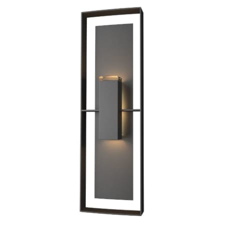 A large image of the Hubbardton Forge 302607 Coastal Black / Coastal Black / Clear