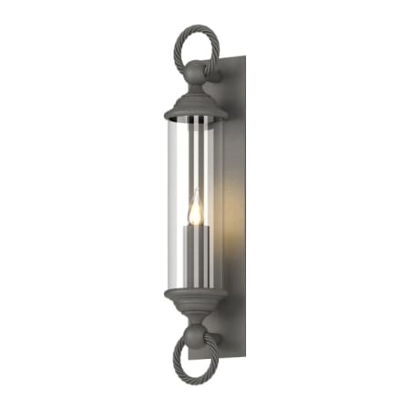 A large image of the Hubbardton Forge 303080 Coastal Natural Iron / Clear