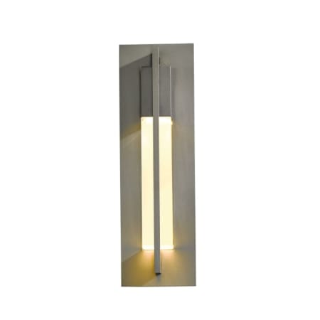 A large image of the Hubbardton Forge 306401 Coastal Burnished Steel / Clear