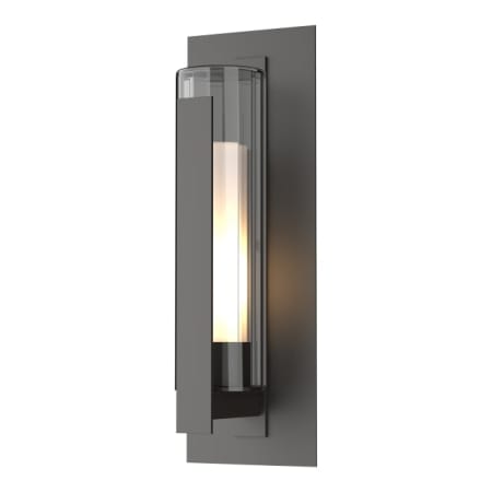 A large image of the Hubbardton Forge 307283 Coastal Oil Rubbed Bronze / Clear