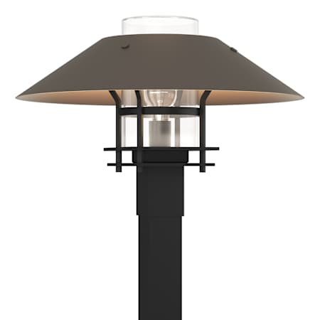 A large image of the Hubbardton Forge 344227 Coastal Black / Coastal Dark Smoke / Clear